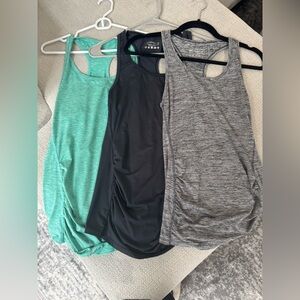 Maternity Women's Racerback Tank Tops - Green, Black, Gray